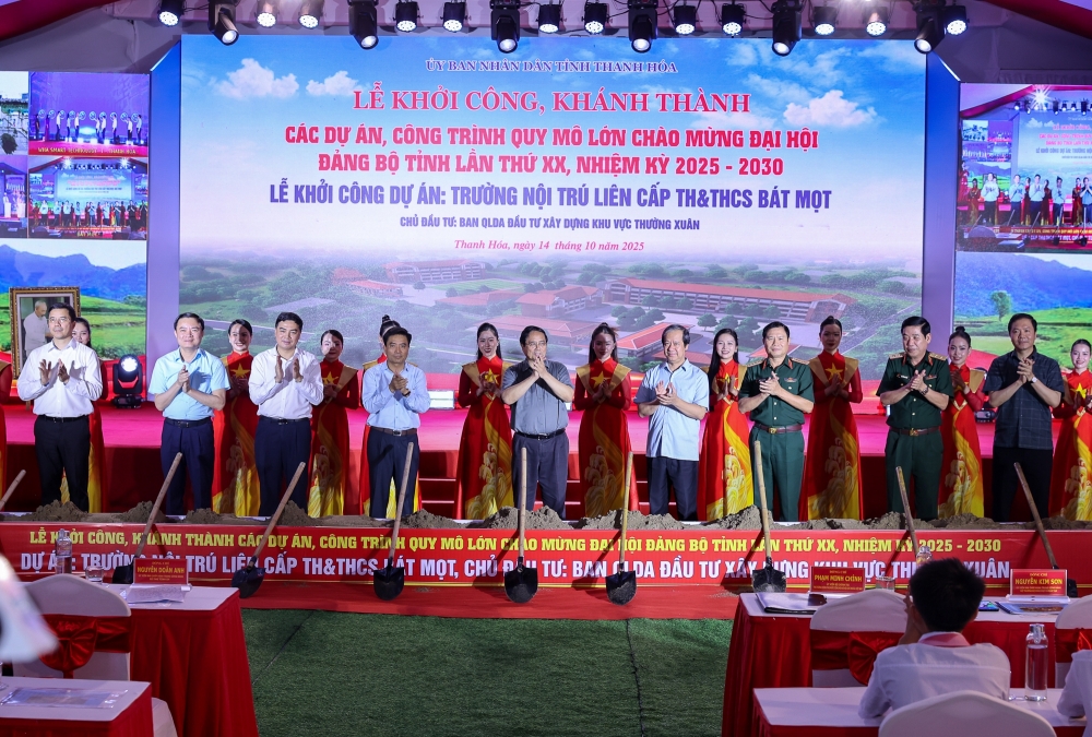 Thủ tướng dự lễ khởi công ngôi trường tại xã vùng núi cao biên giới Thanh Hóa Thủ tướng dự lễ khởi công ngôi trường tại xã vùng núi cao biên giới Thanh Hóa