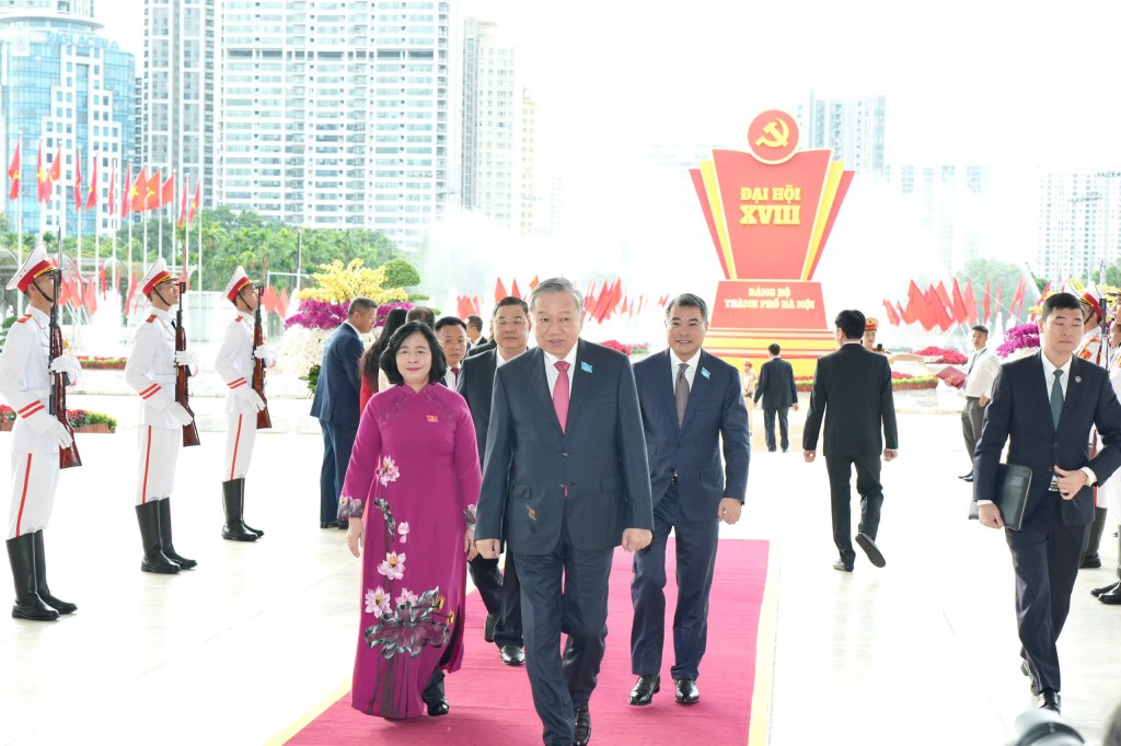 Tổng Bí thư Tô Lâm dự Đại hội Đảng bộ TP Hà Nội