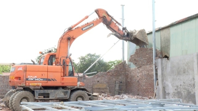 Xã Hoài Đức quyết liệt xử lý vi phạm đất đai, xây dựng, lập lại trật tự kỷ cương