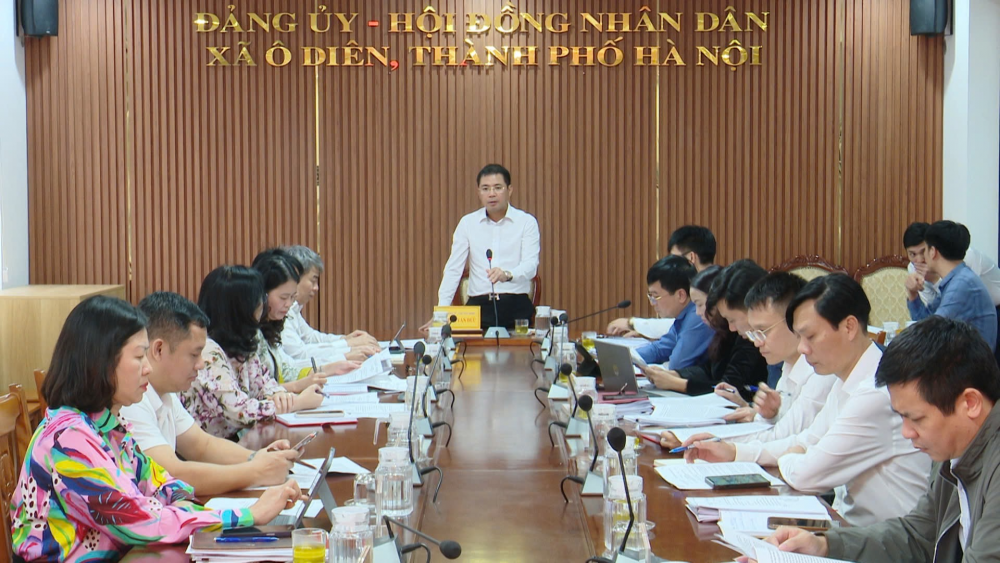 Xã Ô Diên bầu bổ sung nhân sự Ban Thường vụ Đảng ủy