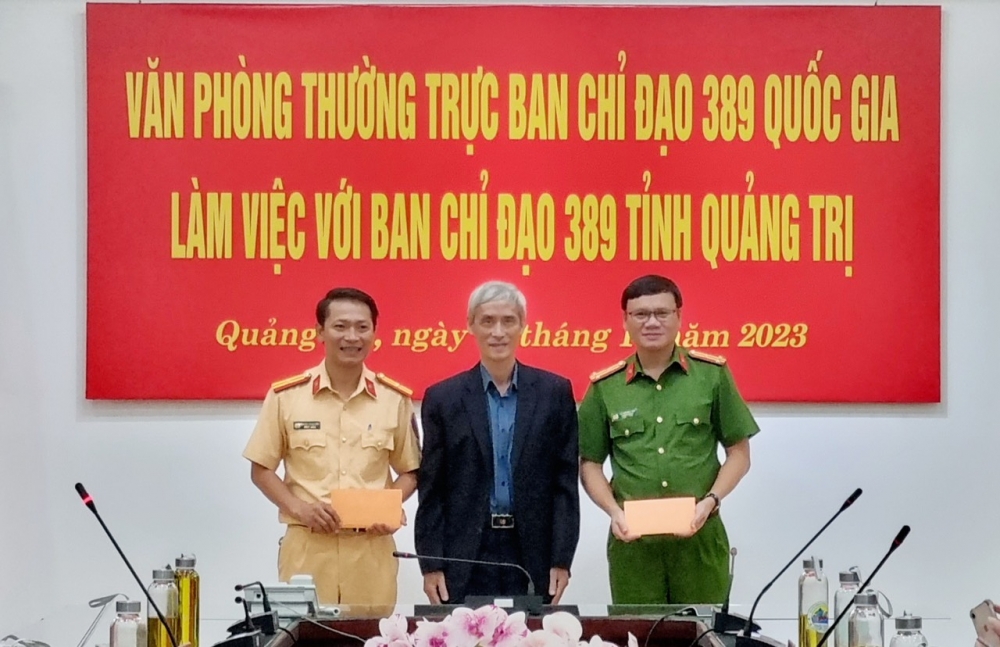 Văn phòng Thường trực Ban Chỉ đạo 389 quốc gia nắm tình hình ở Quảng Trị