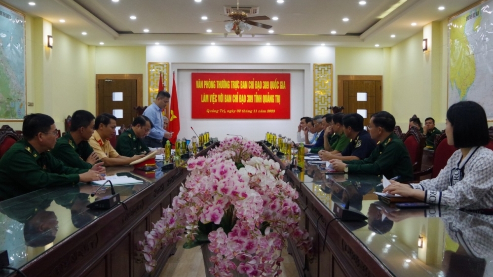 Văn phòng Thường trực Ban Chỉ đạo 389 quốc gia nắm tình hình ở Quảng Trị