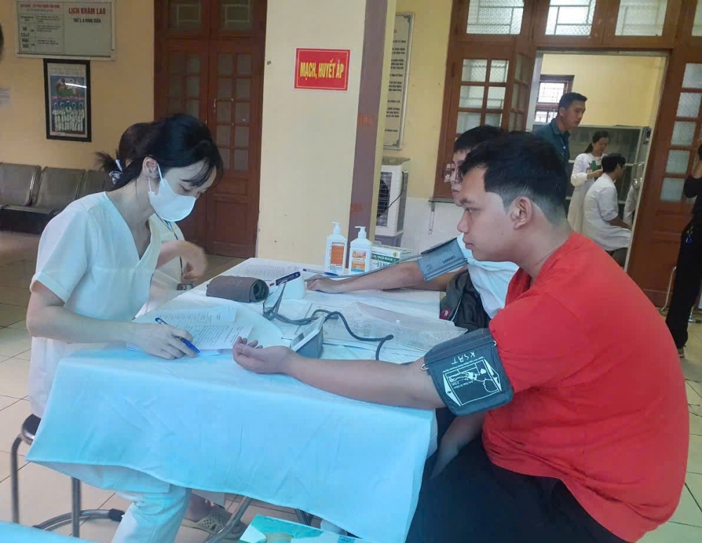 Xã Hoài Đức khám sơ tuyển sức khỏe nghĩa vụ quân sự năm 2026