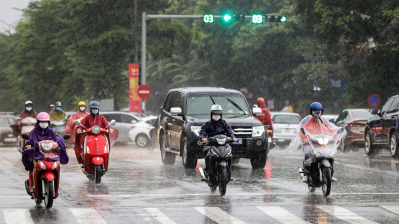 Không khí lạnh tăng cường, Hà Nội bắt đầu mưa rét