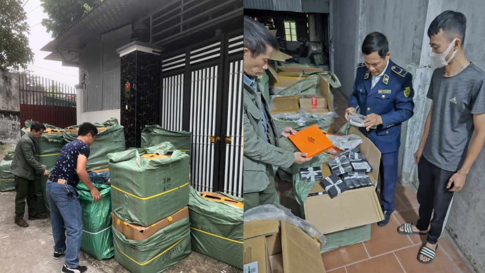 quan ly thi truong ha noi phat hien hon 1600 tui xach gia hang hieu