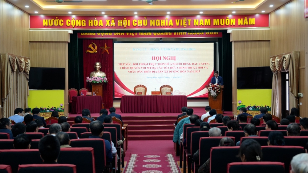 Xã Dương Hòa: Đối thoại để thêm gần dân, hiểu dân và làm vì dân