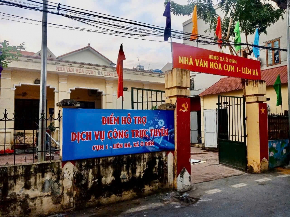 Xã Ô Diên ra mắt mô hình Điểm hỗ trợ dịch vụ công trực tuyến