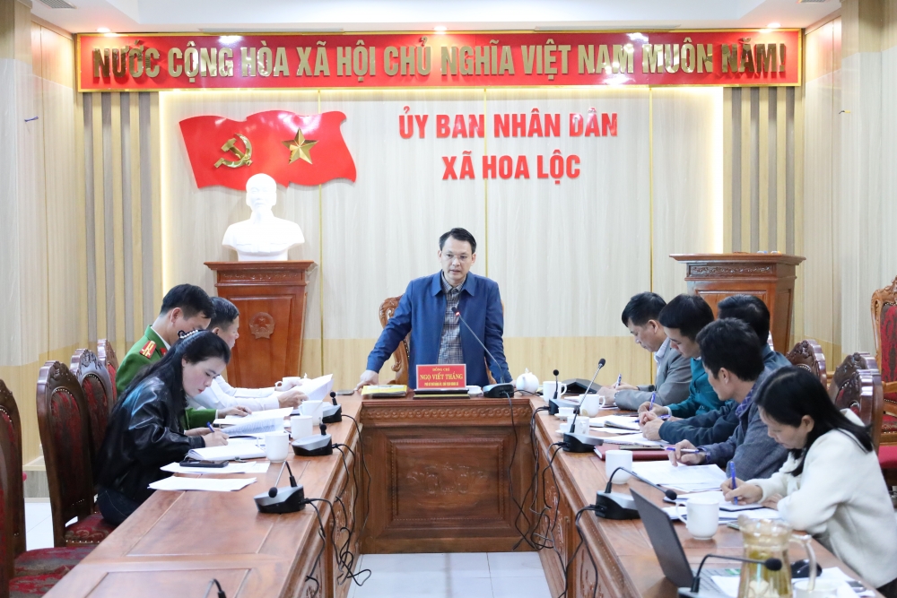 Xã Hoa Lộc tăng tốc hoàn thành các mục tiêu phát triển kinh tế - xã hội 2025