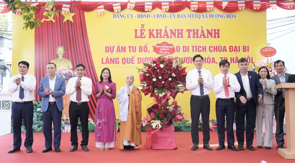 Hà Nội: Khánh thành công trình tu bổ, tôn tạo di tích cấp quốc gia chùa Đại Bi