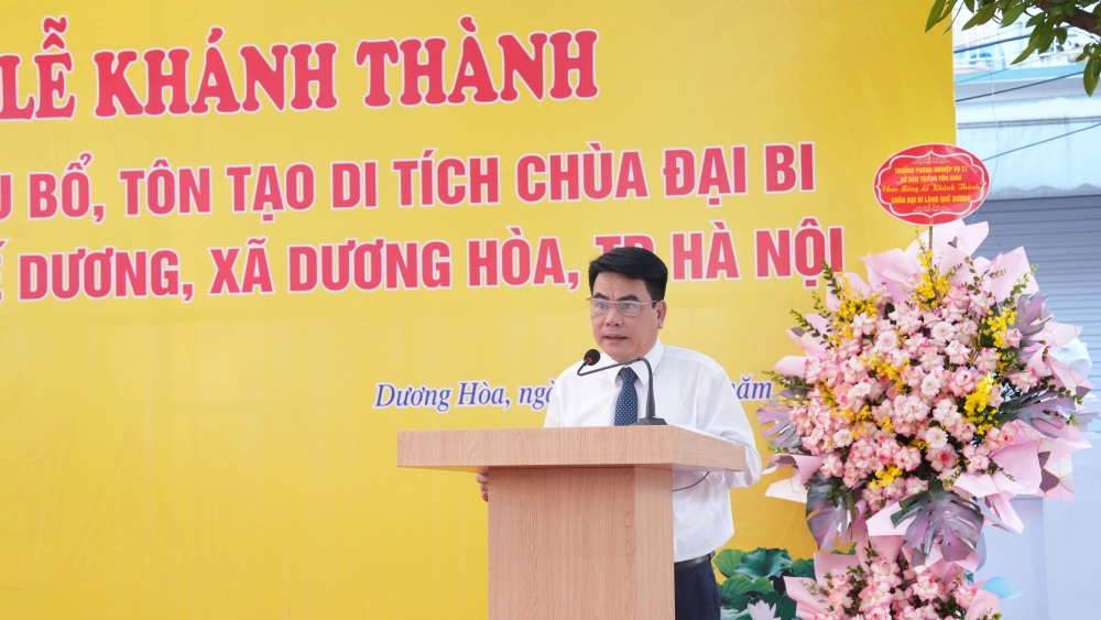 Hà Nội: Khánh thành công trình tu bổ, tôn tạo di tích cấp quốc gia chùa Đại Bi