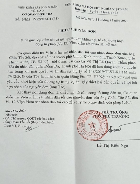 Doanh nghiệp “cõng” đơn đi cầu cứu vì phán quyết của TAND quận Đống Đa