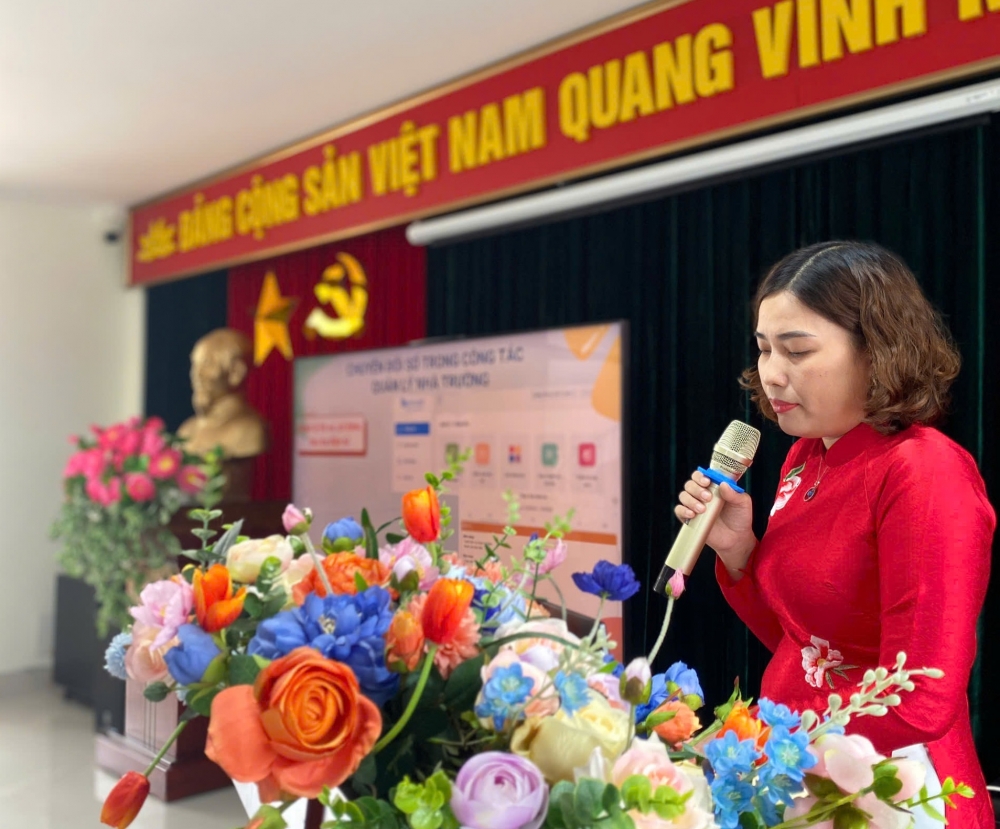 Trường Tiểu học Bắc Từ Liêm tăng cường chuyển đổi số trong quản lý và dạy học