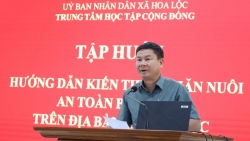 Xã Hoa Lộc tập huấn kiến thức chăn nuôi an toàn, bền vững cho nông dân