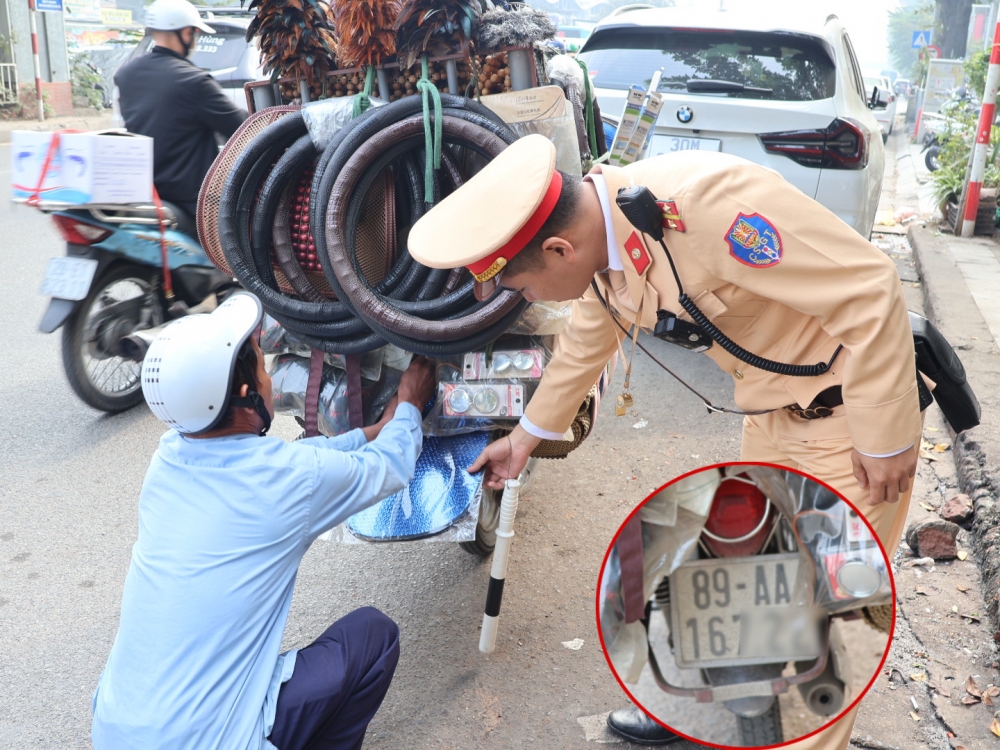 Hà Nội: Cái kết cho hành vi che dán biển số và sử dụng điện thoại khi đi xe máy
