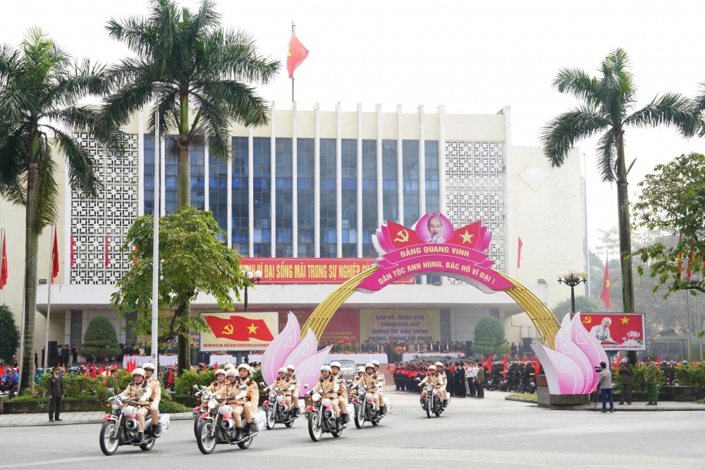 CSGT cao điểm bảo đảm trật tự giao thông, bảo vệ an toàn tuyệt đối Đại hội XIV của Đảng CSGT cao điểm bảo đảm trật tự giao thông, bảo vệ an toàn tuyệt đối Đại hội XIV của Đảng