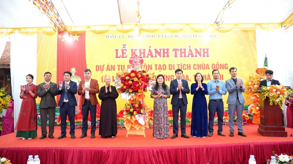 Khánh thành dự án tu bổ, tôn tạo di tích chùa Đồng tại xã Dương Hòa Khánh thành dự án tu bổ, tôn tạo di tích chùa Đồng tại xã Dương Hòa