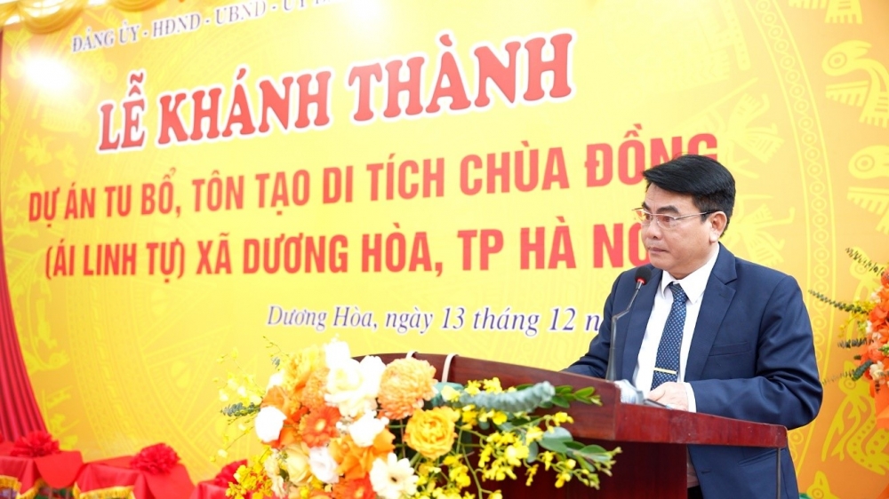 Khánh thành dự án tu bổ, tôn tạo di tích chùa Đồng tại xã Dương Hòa Khánh thành dự án tu bổ, tôn tạo di tích chùa Đồng tại xã Dương Hòa