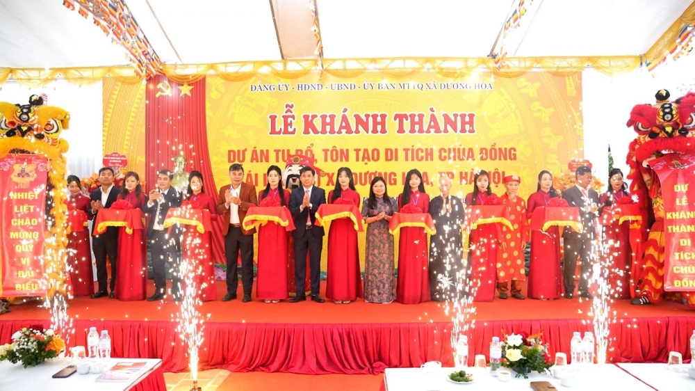 Khánh thành dự án tu bổ, tôn tạo di tích chùa Đồng tại xã Dương Hòa Khánh thành dự án tu bổ, tôn tạo di tích chùa Đồng tại xã Dương Hòa