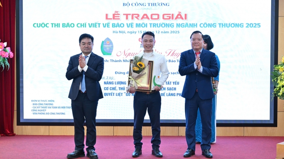 Báo Tuổi trẻ Thủ đô đoạt giải A Giải báo chí viết về môi trường ngành Công thương 2025