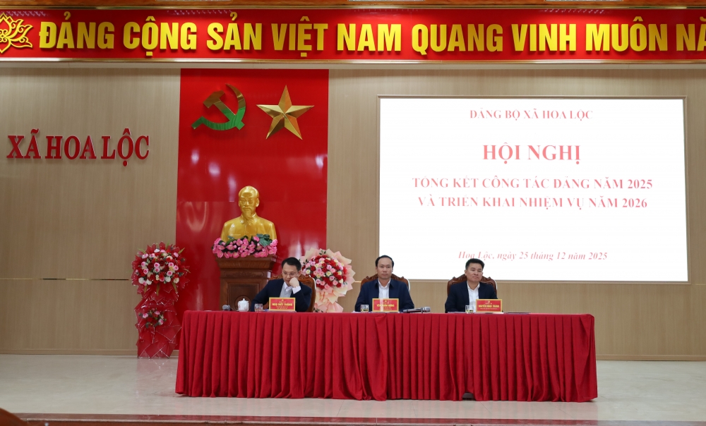 Đảng bộ xã Hoa Lộc chung sức, đồng lòng phấn đấu hoàn thành tốt các nhiệm vụ năm 2026