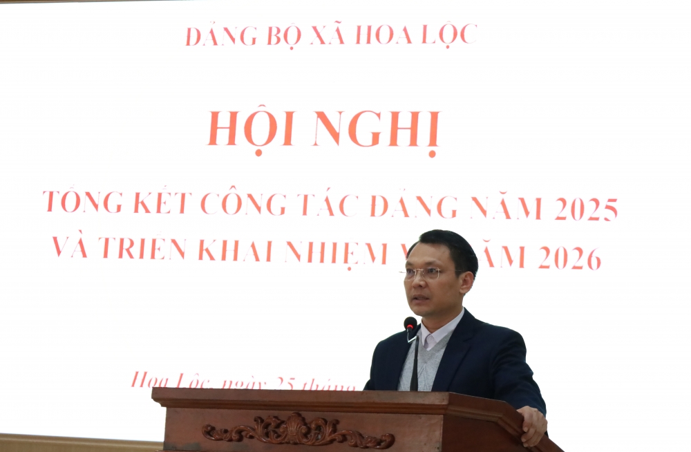 Đảng bộ xã Hoa Lộc chung sức, đồng lòng phấn đấu hoàn thành tốt các nhiệm vụ năm 2026