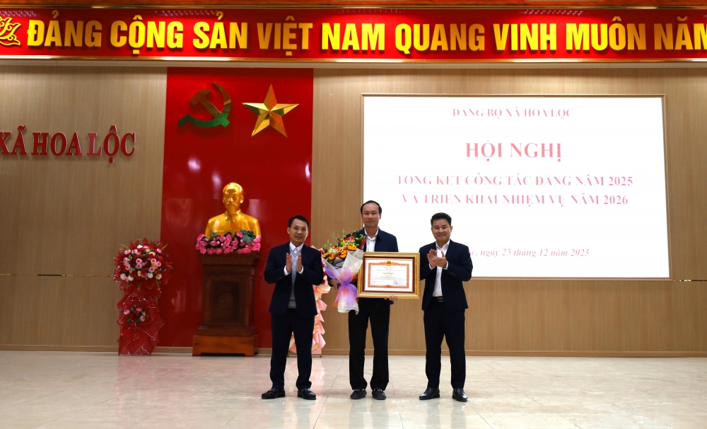 Đảng bộ xã Hoa Lộc chung sức, đồng lòng phấn đấu hoàn thành tốt các nhiệm vụ năm 2026