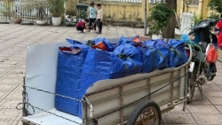 ha noi cong ty nhat anh dung xe bo cai tien de van chuyen suat an vao truong hoc