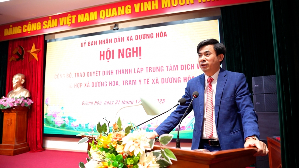 Thành lập Trung tâm Dịch vụ tổng hợp và Trạm Y tế xã Dương Hoà