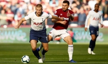 tottenham west ham kho giu tap trung