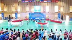 Tưng bừng khai mạc Giải Cầu lông HS-SV TP Hà Nội mở rộng tranh Cúp báo Tuổi trẻ Thủ đô lần thứ IX năm 2022