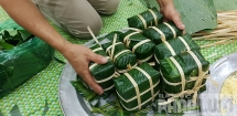 Chùm ảnh: Bánh chưng ngày giáp Tết