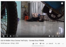 Rộ trào lưu giả người nhiễm virus Corona trên youtube