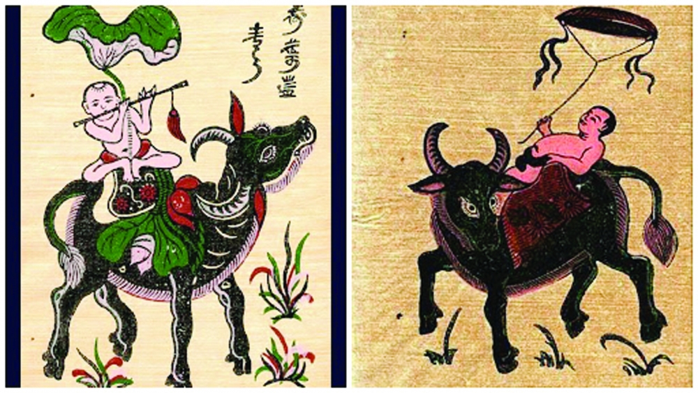 Cậu bé chăn trâu thổi sáo là một trong số 20 tranh dân gian Đông Hồ được yêu thích