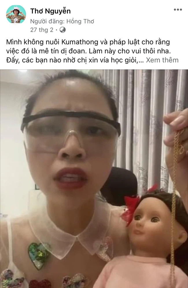 YouTuber Thơ Nguyễn giải thích về clip