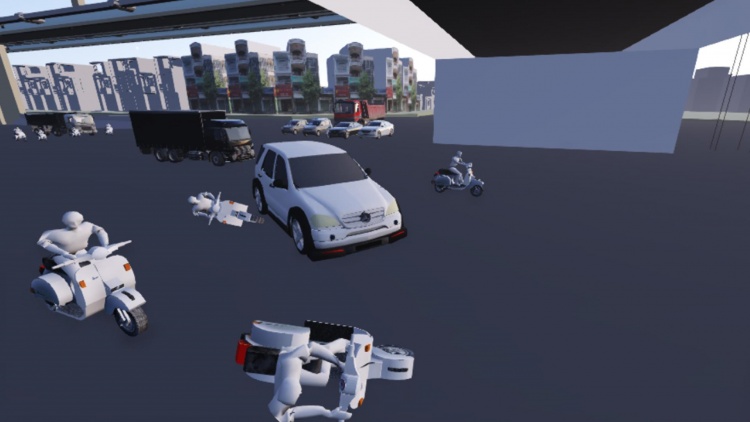 Toàn cảnh Mercedes GLA tông hàng loạt xe máy ở Hà Nội