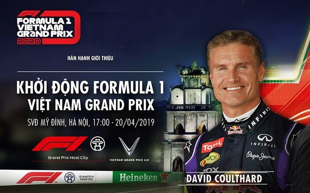 Tối nay, huyền thoại David Coulthard sẽ trình diễn xe đua F1 tại Hà Nội