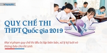 [Infographic] Những lưu ý tránh vi phạm quy chế thi THPT Quốc gia 2019