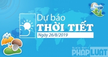 Dự báo thời tiết 26/8: Hà Nội nắng nhẹ, chỉ số tia UV cao