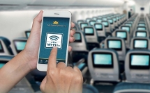 Wi-Fi trên máy bay Vietnam Airlines chậm, đủ để nhắn tin và gửi mail