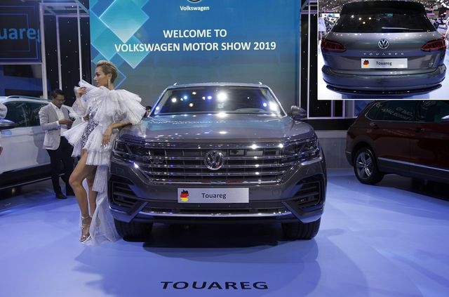 Xe Volkswagen Touareg có bản đồ “đường lưỡi bò” tại Triển lãm Ô tô Việt Nam 2019