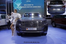 Xe Volkswagen Touareg có bản đồ “đường lưỡi bò” tại Triển lãm Ô tô Việt Nam 2019