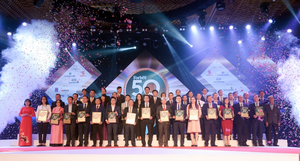 50 công ty niêm yết tốt nhất Việt Nam 2019 tại Lễ Vinh danh của Forbes