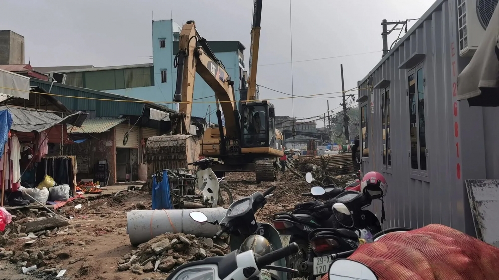 Phường Vĩnh Hưng: Thêm 600m mặt bằng đường Lĩnh Nam được bàn giao cho các nhà thầu