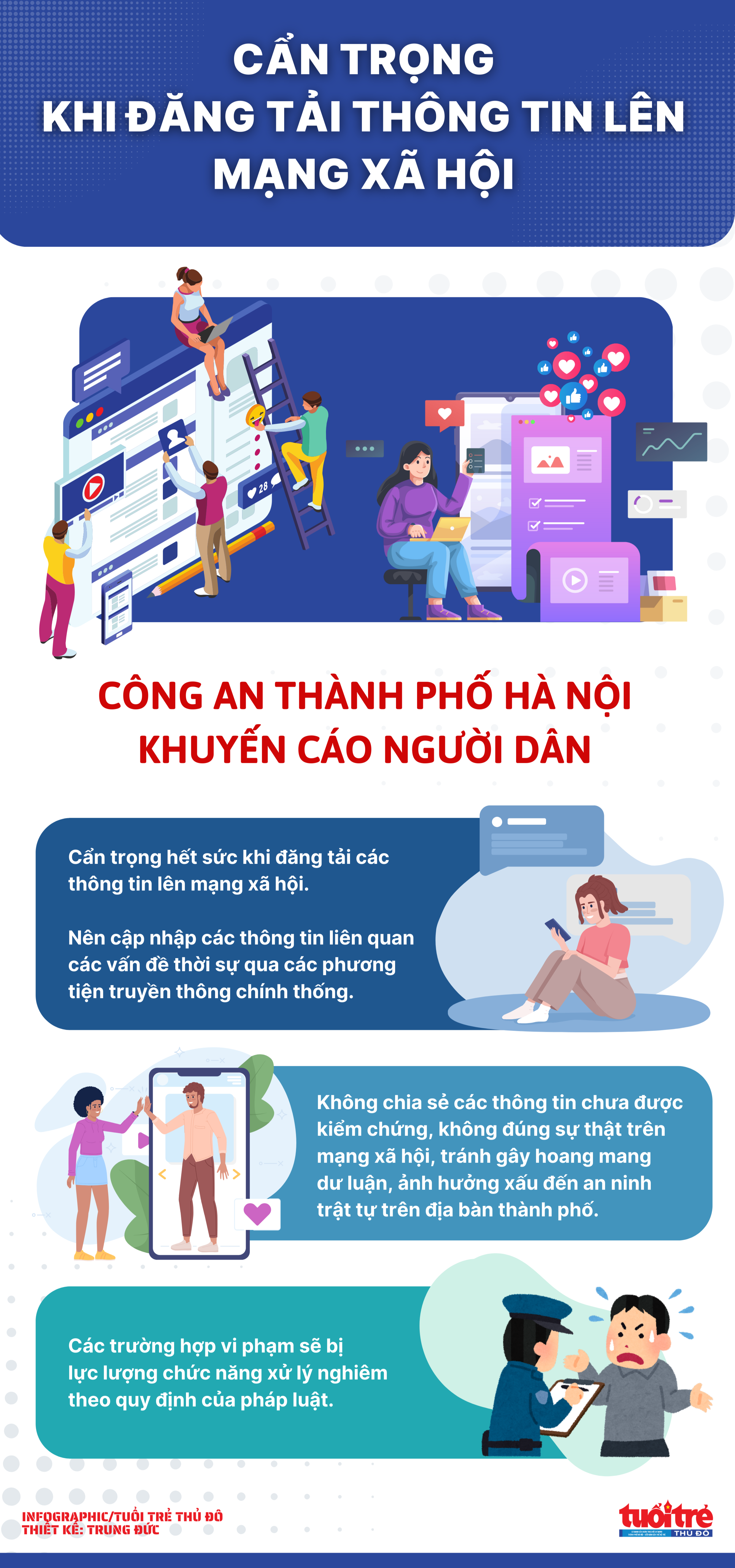 Cẩn trọng khi đăng tải thông tin lên mạng xã hội