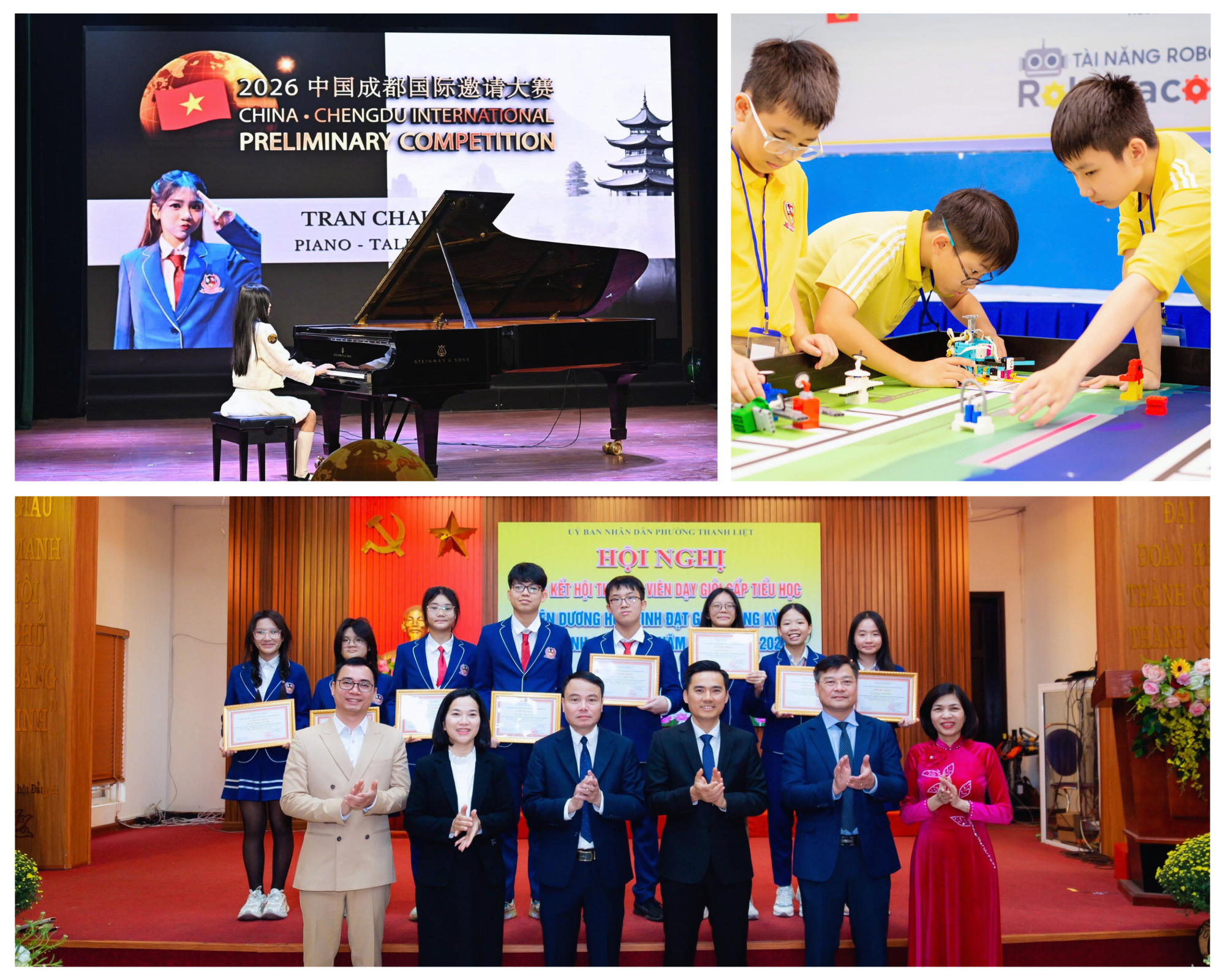 Trải qua hơn 7 năNăm 2025 ghi nhận sự bứt phá của học sinh Vietschool với nhiều giải thưởngm hình thành và phát triển, Vietschool từng bước khẳng định triết lý giáo dục khai phóng, lấy học sinh làm trung tâm, chú trọng phát triển hài hòa trí tuệ - nhân cách- thể chất - năng lực nghệ thuật.