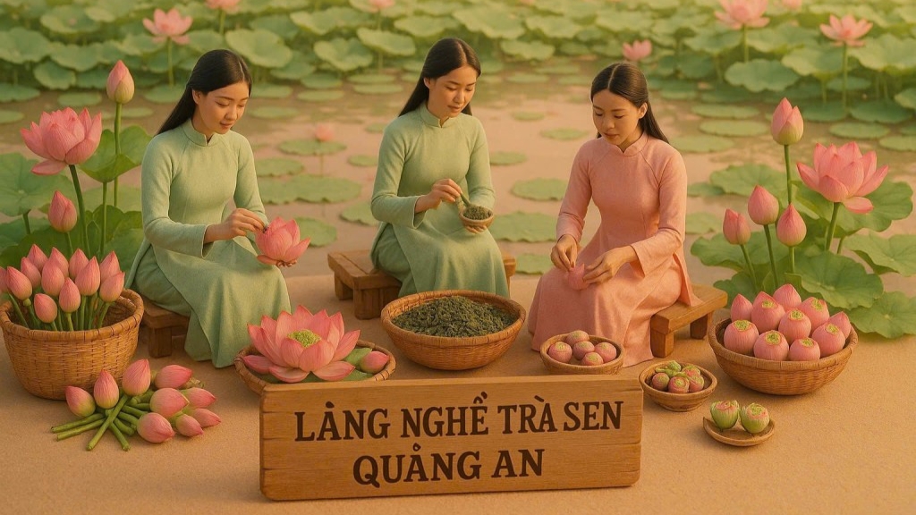Làng quất Tứ Liên, xôi Phú Thượng… sinh động dưới góc nhìn AI