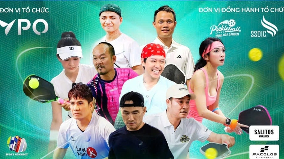 Tuấn Hưng, Chi Bảo tham dự giải Pickleball VPO Hồ Chí Minh Open 2025