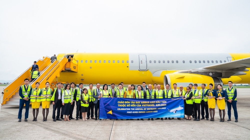 Vietravel Airlines đón máy bay airbus A321 đầu tiên thuộc sở hữu của hãng