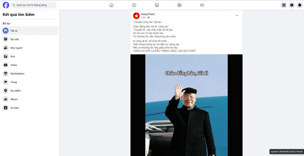 Cộng đồng mạng tiếc thương Tổng Bí thư Nguyễn Phú Trọng