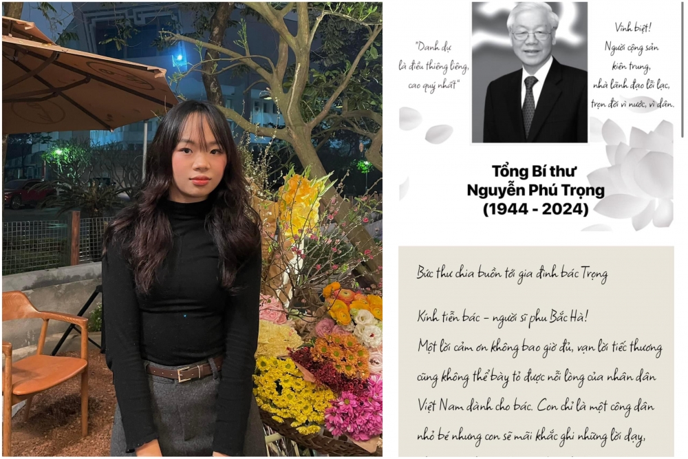 Người trẻ xúc động tiễn biệt Tổng Bí thư Nguyễn Phú Trọng qua sổ tang điện tử